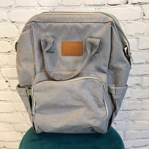 Malencutie Gray Diaper Bag Backpack